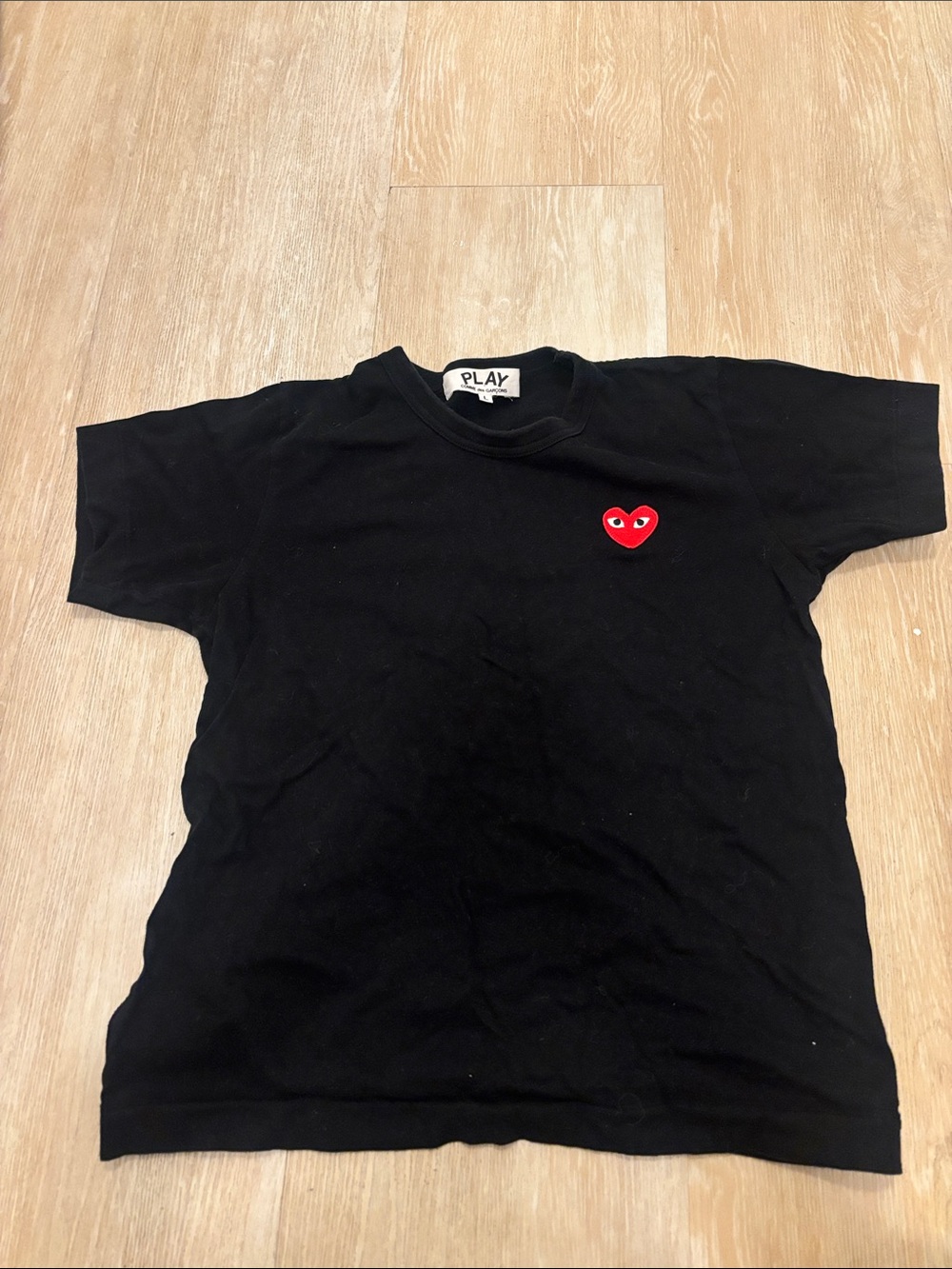 Comme des garçon black t shirt